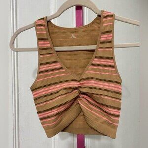 NWOT Superchill Seamless Ruched Bra Top